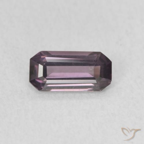 0.50ct 天然 グレープパープル スピネル, エメラルドカット, VVS
