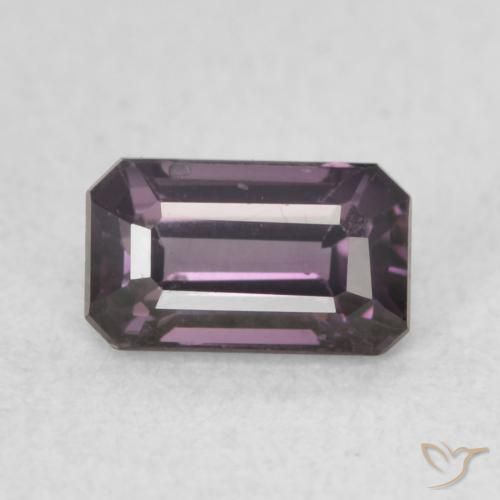 0.64ct 天然 グレープパープル スピネル, エメラルドカット, VVS
