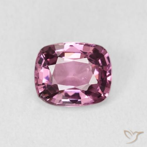 0.93ct 天然 濃いラベンダー スピネル, クッション, VVS-VS