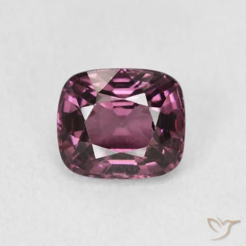1.20ct 天然 ダークパープル スピネル, クッション, VS