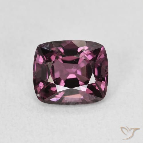 1.20ct 天然 ダークパープル スピネル, クッション, VS