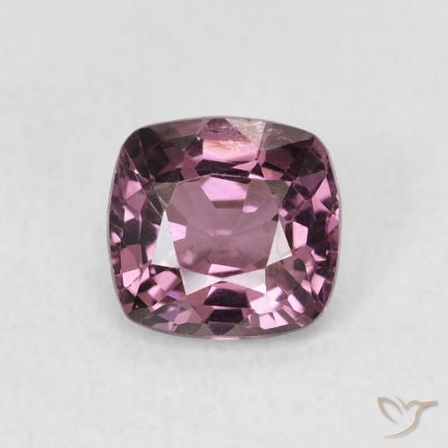 1.02ct 天然 赤みがかったパープル スピネル, クッション, VS