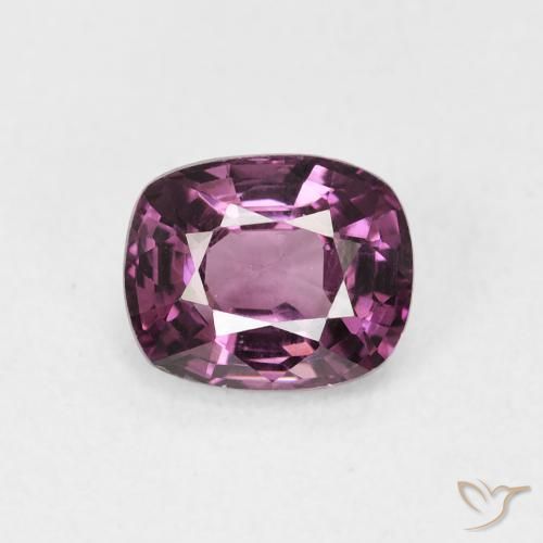 1.15ct 天然 赤みがかったパープル スピネル, クッション, VVS-VS