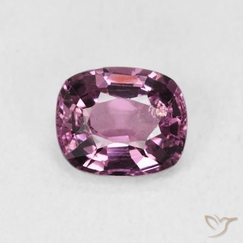 1.00ct 天然 プラムパープル スピネル, クッション, VS
