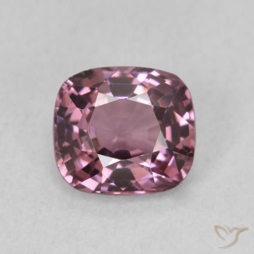 1.13ct 天然 ピンクがかったパープル スピネル, クッション, VVS-VS