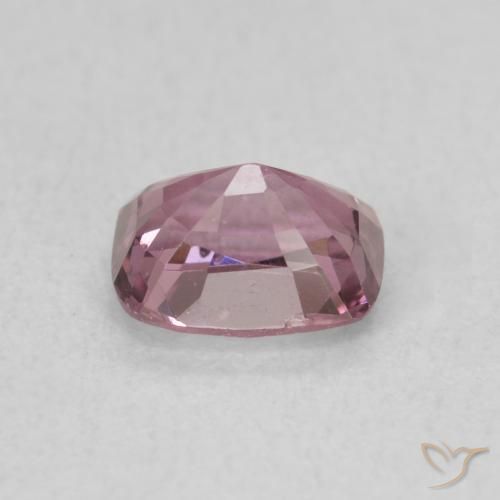 0.96カラットの天然ピンクがかったパープルスピネル、クッション、VS
