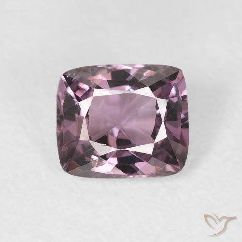 0.95ct 天然 ミディアムパープル スピネル, クッション, VS