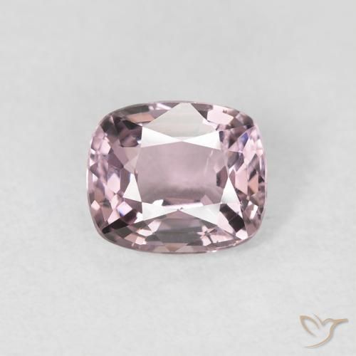 1.00ct 天然 ピンクがかったパープル スピネル, クッション, VS