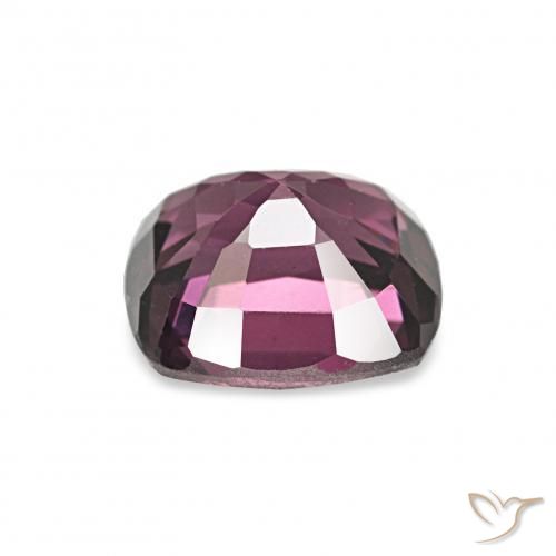 1.17カラットの天然ダークパープルスピネル、クッション、VVS-VS