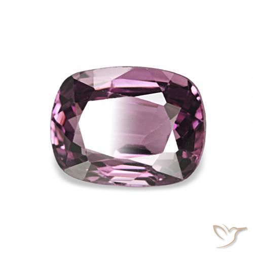 1.03カラットの天然ボイセンベリーパープルスピネル、クッションカット、VVS-VS