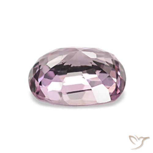 0.99カラットの天然赤みがかったパープルスピネル、クッションカット、VS