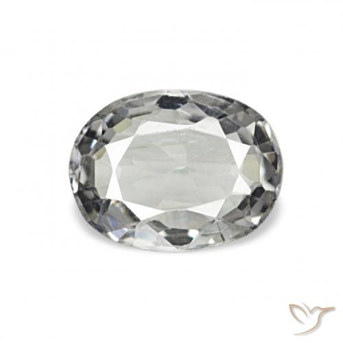 0.56ct 薄いグレー スピネル, 楕円形, VS