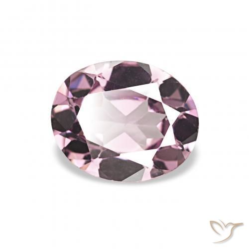 0.62カラットの天然ライトパープルスピネル、オーバルカット、VVS-VS