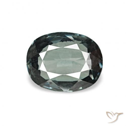 0.58ct Blue-Green Silver スピネル, クッション, VVS-VS