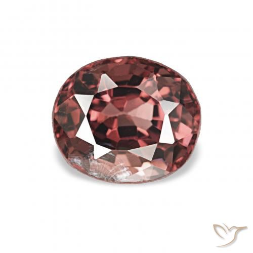 0.80ct ダークレッド スピネル, 楕円形, VS-SI