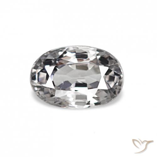 0.77ct 薄いグレー スピネル, 楕円形, VS