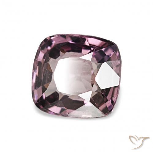 1.30カラットの天然グレープパープルトーンスピネル、クッションカット、VVS-VS