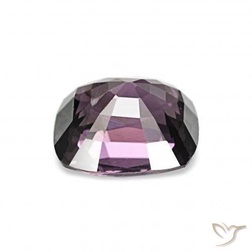 1.13カラットの天然ディープパープルスピネル、クッションカット、VVS-VS