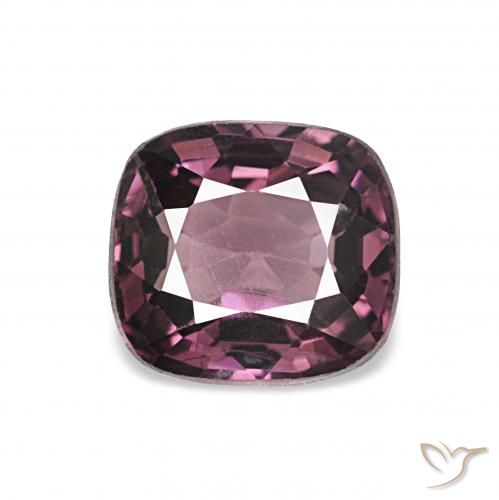 1.25ct ワインパープル スピネル, クッション, VVS-VS
