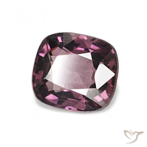 1.25カラットの天然ワインパープルスピネル、クッションカット、VVS-VS