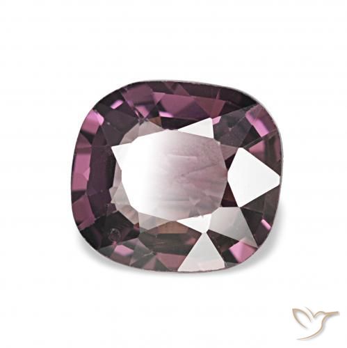 1.06カラットの天然ミディアムパープルスピネル、クッションカット、VVS