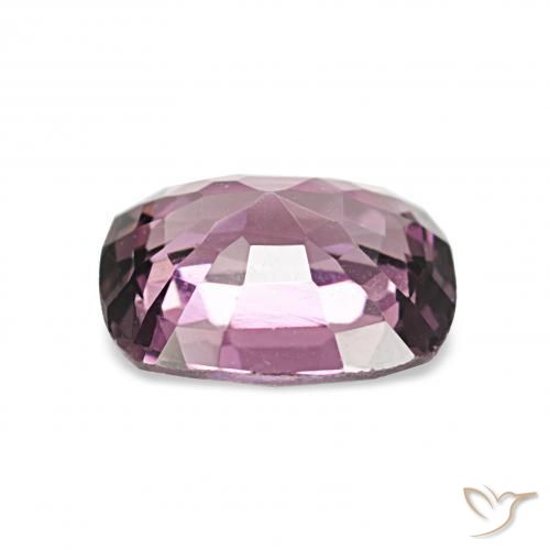 1.38カラットの天然ミディアムパープルスピネル、クッションカット、VVS