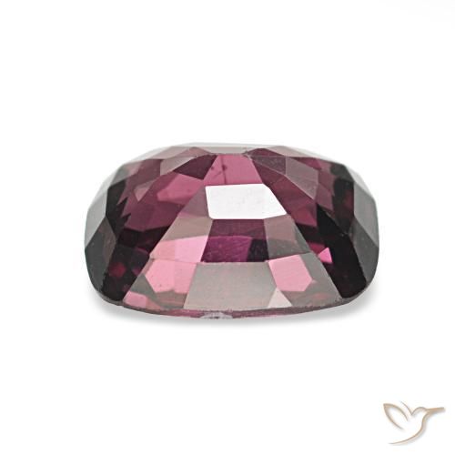 1.14カラットの天然ディープパープルスピネル、クッションカット、VVS