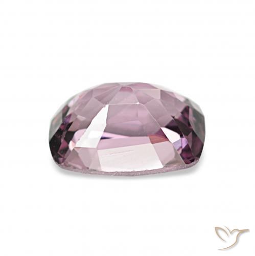 1.13カラットの天然濃いモーブトーンスピネル、クッションカット、VVS