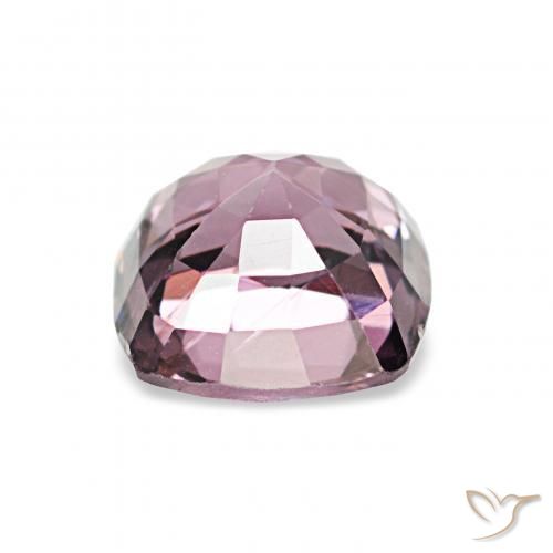 1.08カラットの天然濃いモーブトーンスピネル、クッションカット、VVS