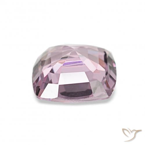1.28カラットの天然濃いラベンダースピネル、クッションカット、VVS