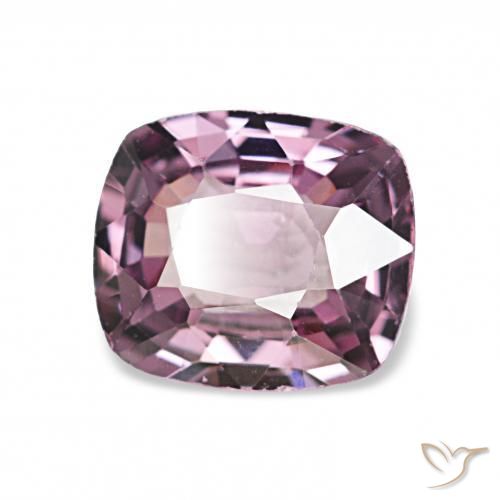 1.08カラットの天然プラムパープルスピネル、クッションカット、VVS