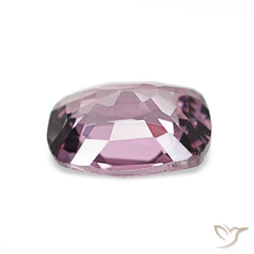 1.08カラットの天然プラムパープルスピネル、クッションカット、VVS