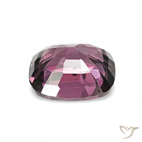 1.18カラットの天然プラムパープルスピネル、クッションカット、VS