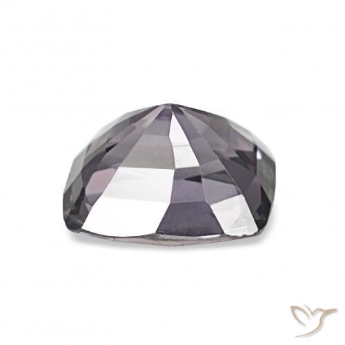 1.36カラットの天然薄いパープルスピネル、クッションカット、VS