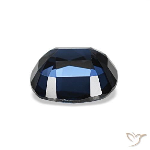 2.01カラットの天然ナイトブルースピネル、クッションカット、VVS