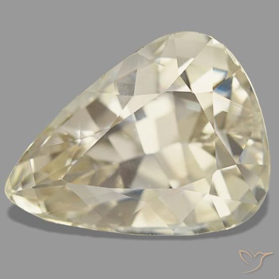 19.62ct イエロー スポジュメン, 洋梨の形, VVS-VS