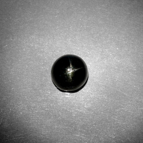 2.12カラットの天然黒スターダイオプサイド（7.13 mm・ラウンドカット）