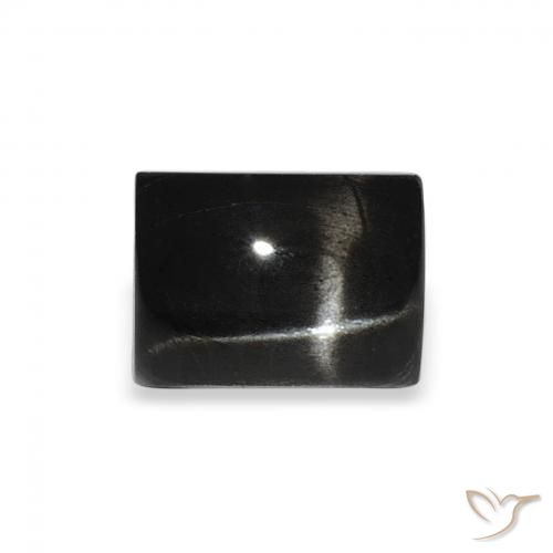 3.12ct 天然 ブラック スターディオプサイド, バゲット, オペーク