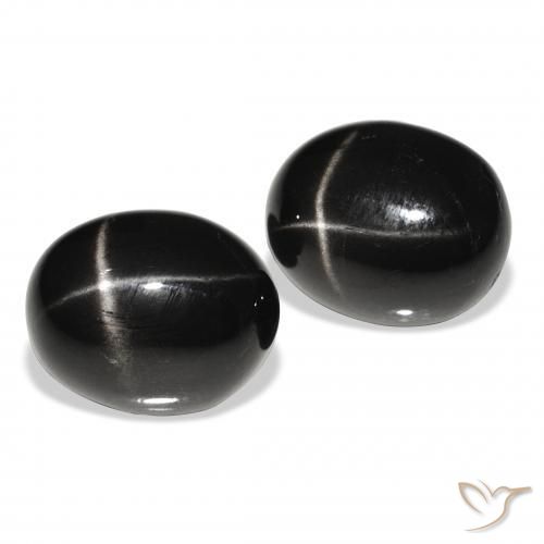 Shop natural 8.10ct ブラック スターディオプサイド gems, 楕円形, from インド at GemSelect. In stock, global shipping!