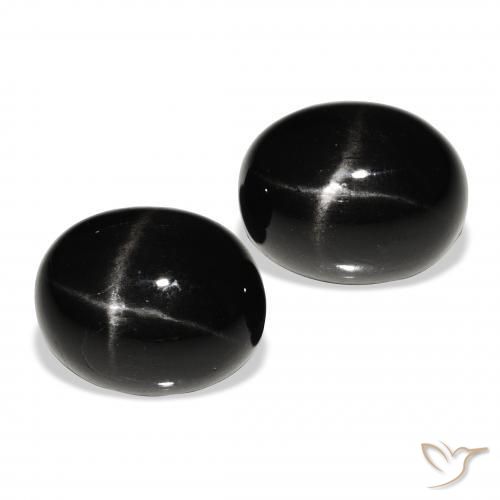 Shop natural 12.00ct ブラック スターディオプサイド gems, 楕円形, from インド at GemSelect. In stock, global shipping!