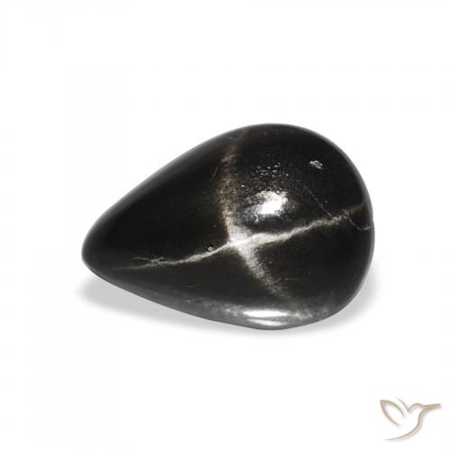 2.24ct 天然 ブラック スターディオプサイド, 洋梨の形, オペーク