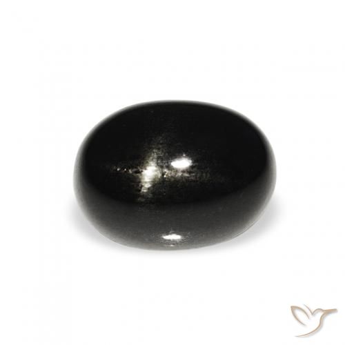 1.47ct ブラック スターディオプサイド, 楕円形, オペーク