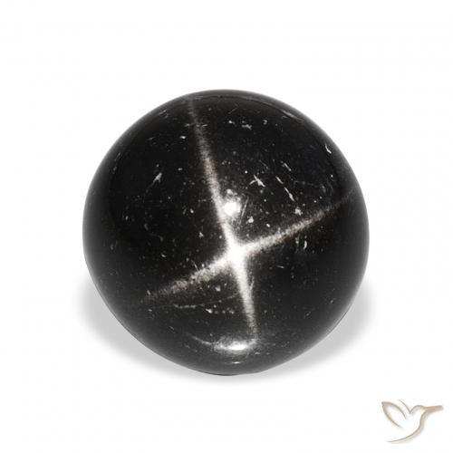 9.76ct ブラック スターディオプサイド, ラウンド, オペーク