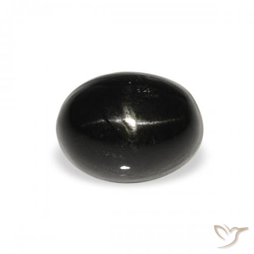 2.28ct 天然 ブラック スターディオプサイド, 楕円形, オペーク