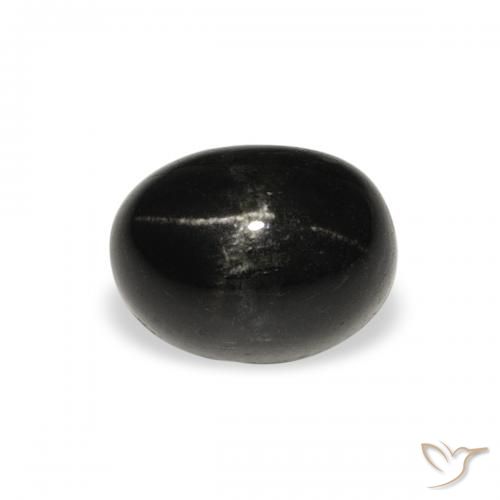 2.45ct 天然 ブラック スターディオプサイド, 楕円形, オペーク