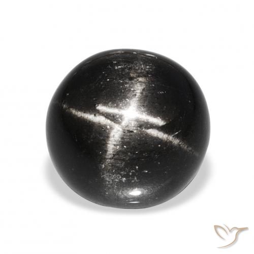 11.26ct ブラック スターディオプサイド, ラウンド, オペーク