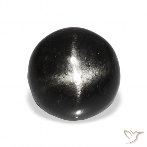 11.09ct ブラック スターディオプサイド, ラウンド, オペーク