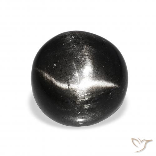 6.96ct ブラック スターディオプサイド, ラウンド, オペーク
