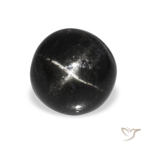 4.80ct ブラック スターディオプサイド, ラウンド, オペーク