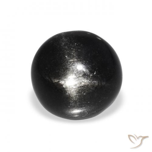 3.64ct ブラック スターディオプサイド, ラウンド, オペーク